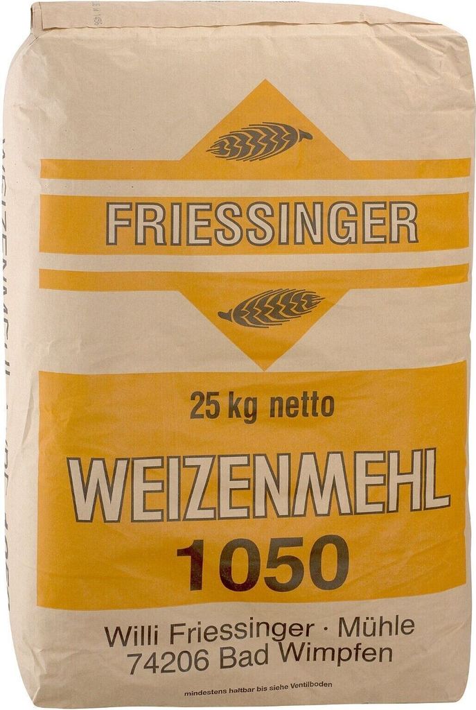 BIELMEIER Weizenmehl T1050 25kg Friessinger Produktbild 