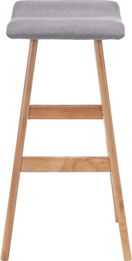 vidaXL Barhocker Hellgrau Stoff