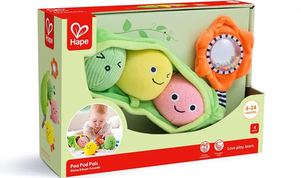 Hape E0135 Boulier en Bois Multicolore Jouet d'Éveil Bébé 6 Mois+