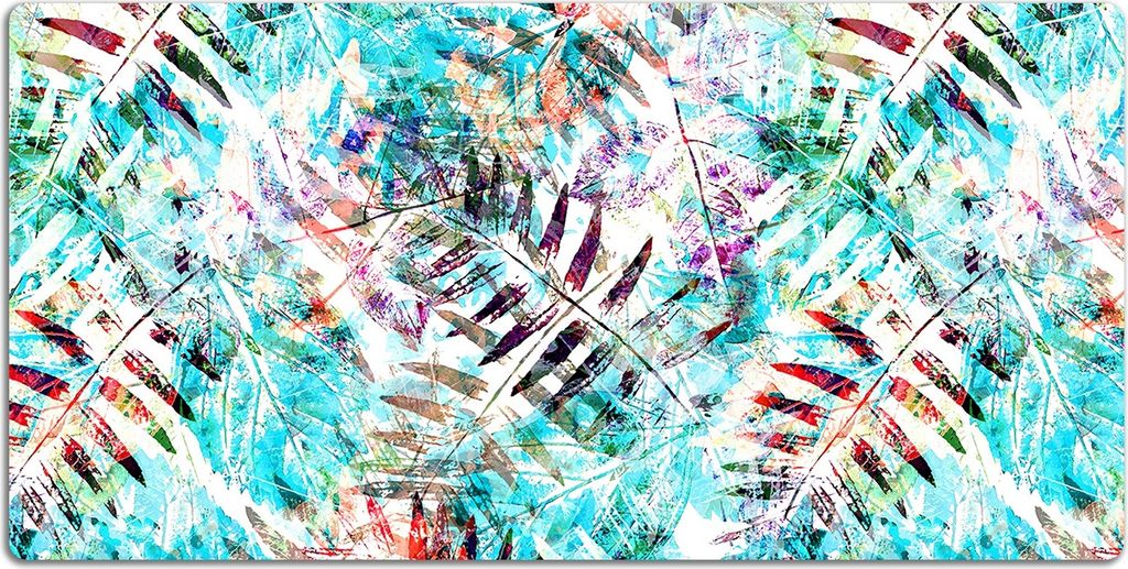 Schreibtischmatte Tischunterlage 100x50 cm Mauspad - Blattabdrücke