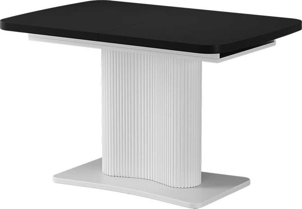 Esstisch Vicco Fenaro Schwarz/Weiß 120 x 80 cm ausziehbar, Model 58010