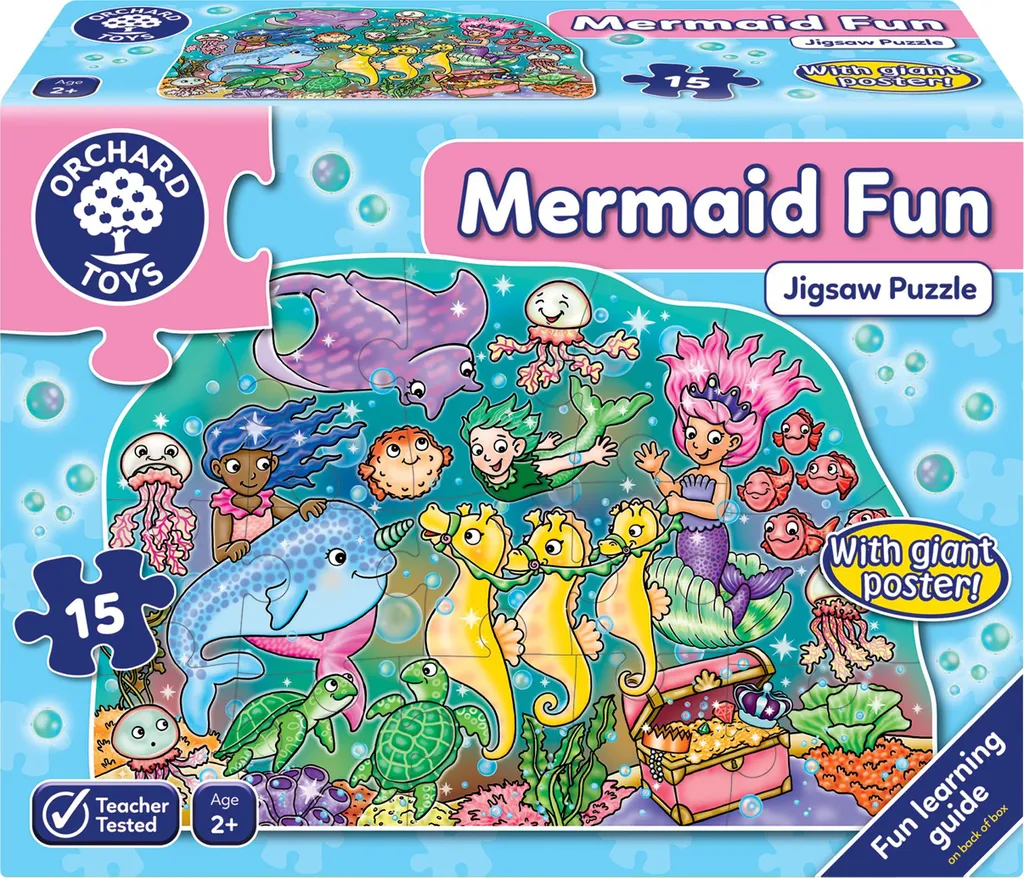 Tapis puzzle de sol sirène géant - Jeu éducatif XL pour la chambre