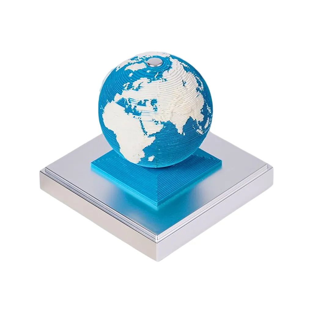 Calendrier Terre 3D avec Lumière LED - Décoration Bureau Effet Sculptural