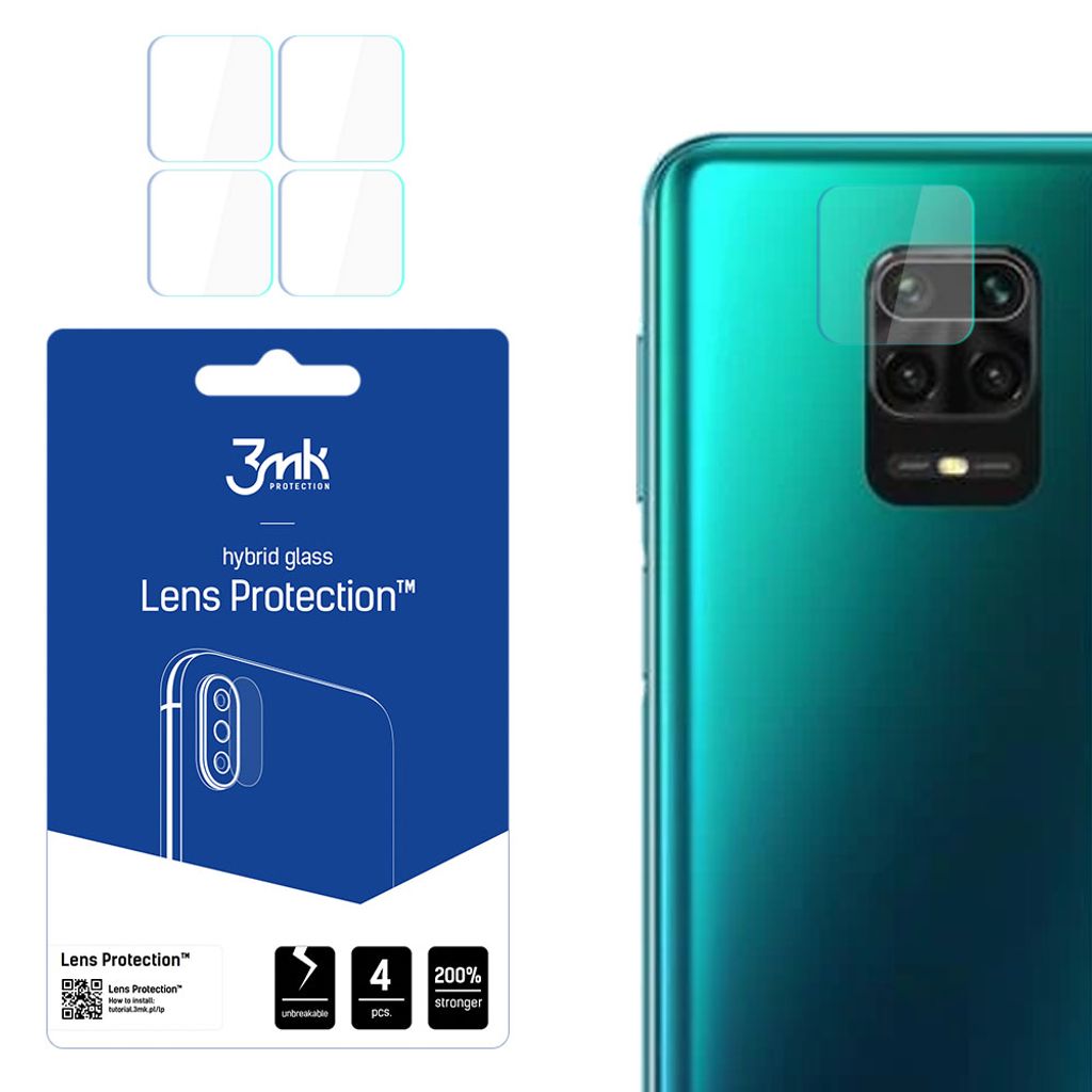 3mk Hybridglas Lens Protection für Xiaomi Redmi Note 9 Pro Produktbild 