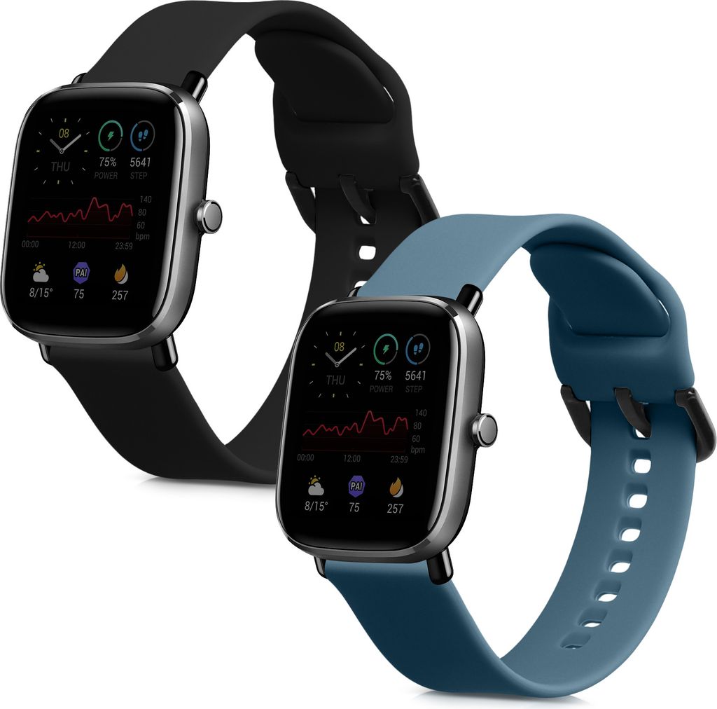kwmobile 2x Sportarmband kompatibel mit Huami Amazfit GTS 4 Produktbild 8