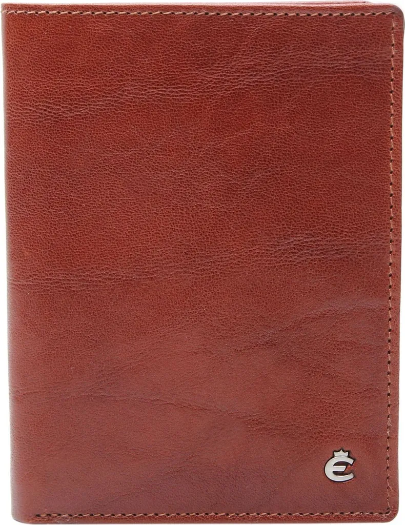 Étui pour carte de crédit Esquire Toscana Card Holder en cuir brun robuste