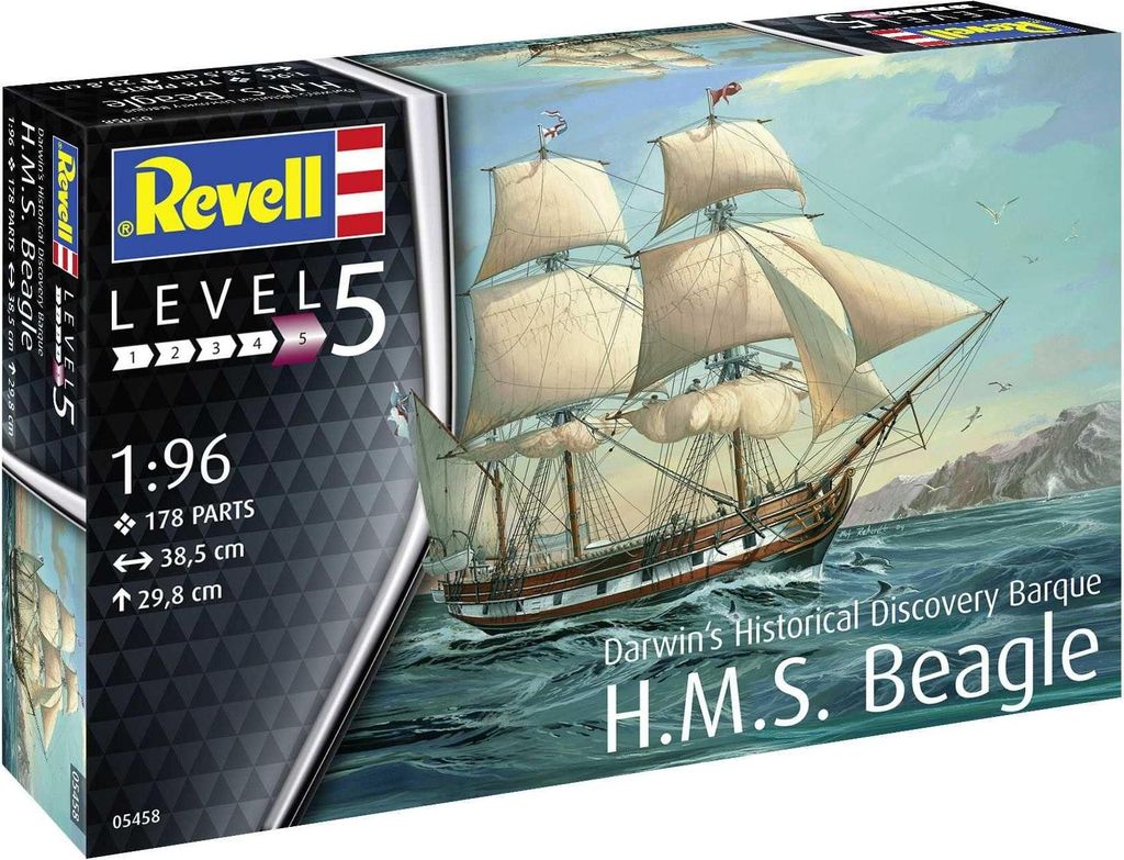 Revell Darwin's Historical Discovery Barque H.M.S. Beagle Immagine del prodotto 