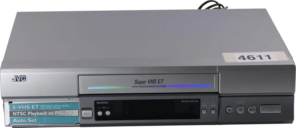 JVC HR-S5963E Magnétoscope S-VHS avec Sortie S-Vidéo et Son Hi-Fi Stéréo