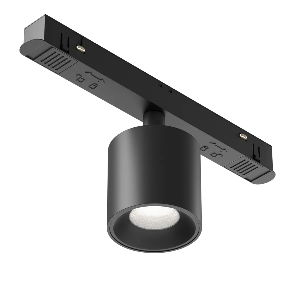 Maytoni faretto per sistema a binario magnetico Exility Alfa S LED incl. alluminio nero Dimmerabile 7W per cucina, camera da letto, soggiorno, sala da pranzo, atrio