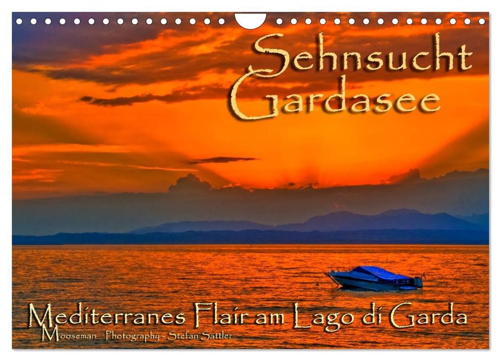 Sehnsucht Gardasee - Mediterranes Flair am Lago di Garda (Wandkalender 2027 DIN A4 quer), CALVENDO Monatskalender