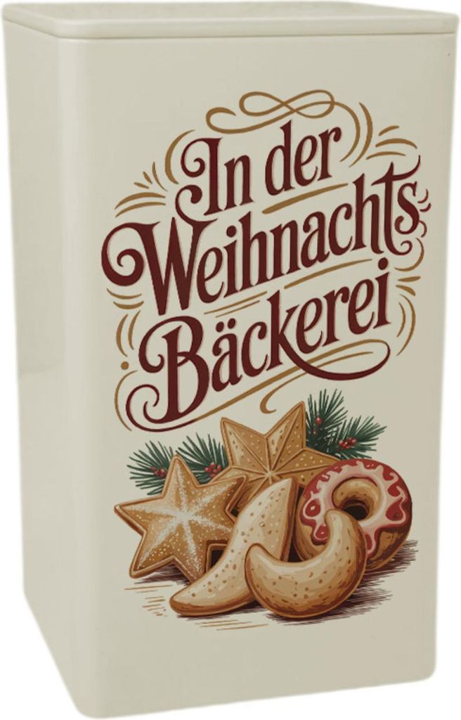 In der Weihnachtsbäckerei Vintage GebäckDose 900ml für Plätzchen