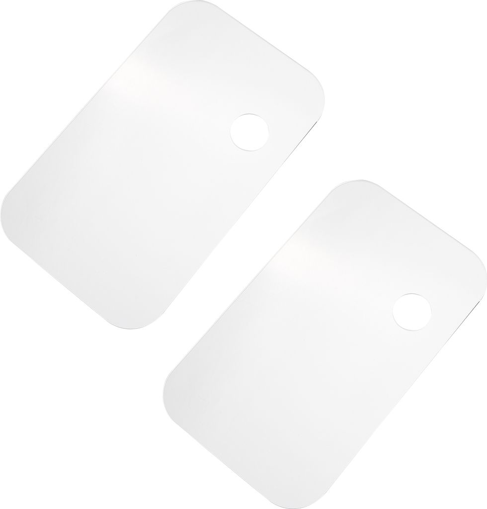 2 STueCKE Acrylfarbenpalette Rechteckige Form Transparente Antihaft-oelfarben-Mischschale Bequem zu halten und leicht zu reinigen fuer DIY-Kunstmal...