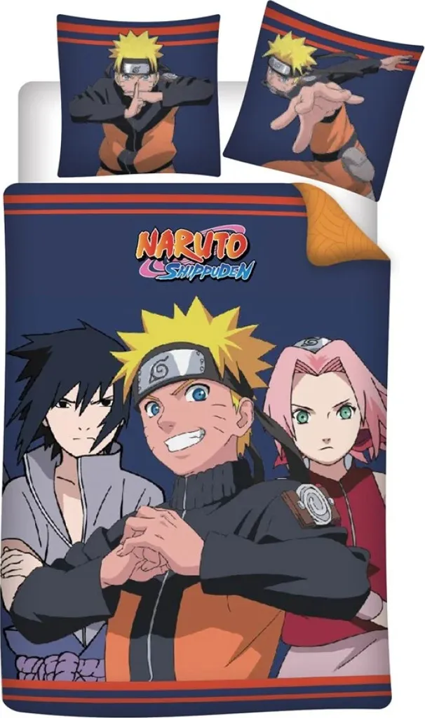 Parure Naruto Bettbezug Fight 140x200 cm en Polyester pour Lit Enfant