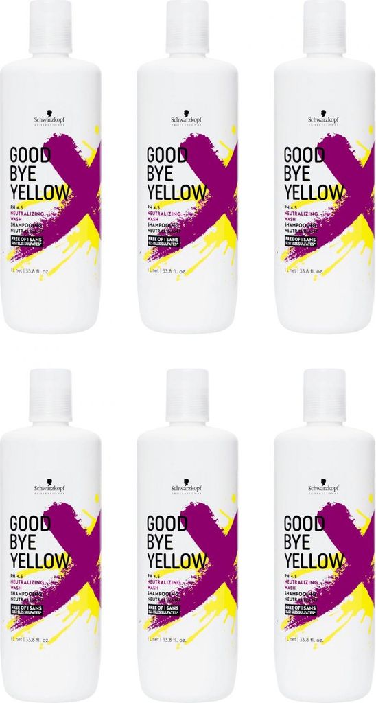 Goodbye Yellow Shampoo 6x1000 ml