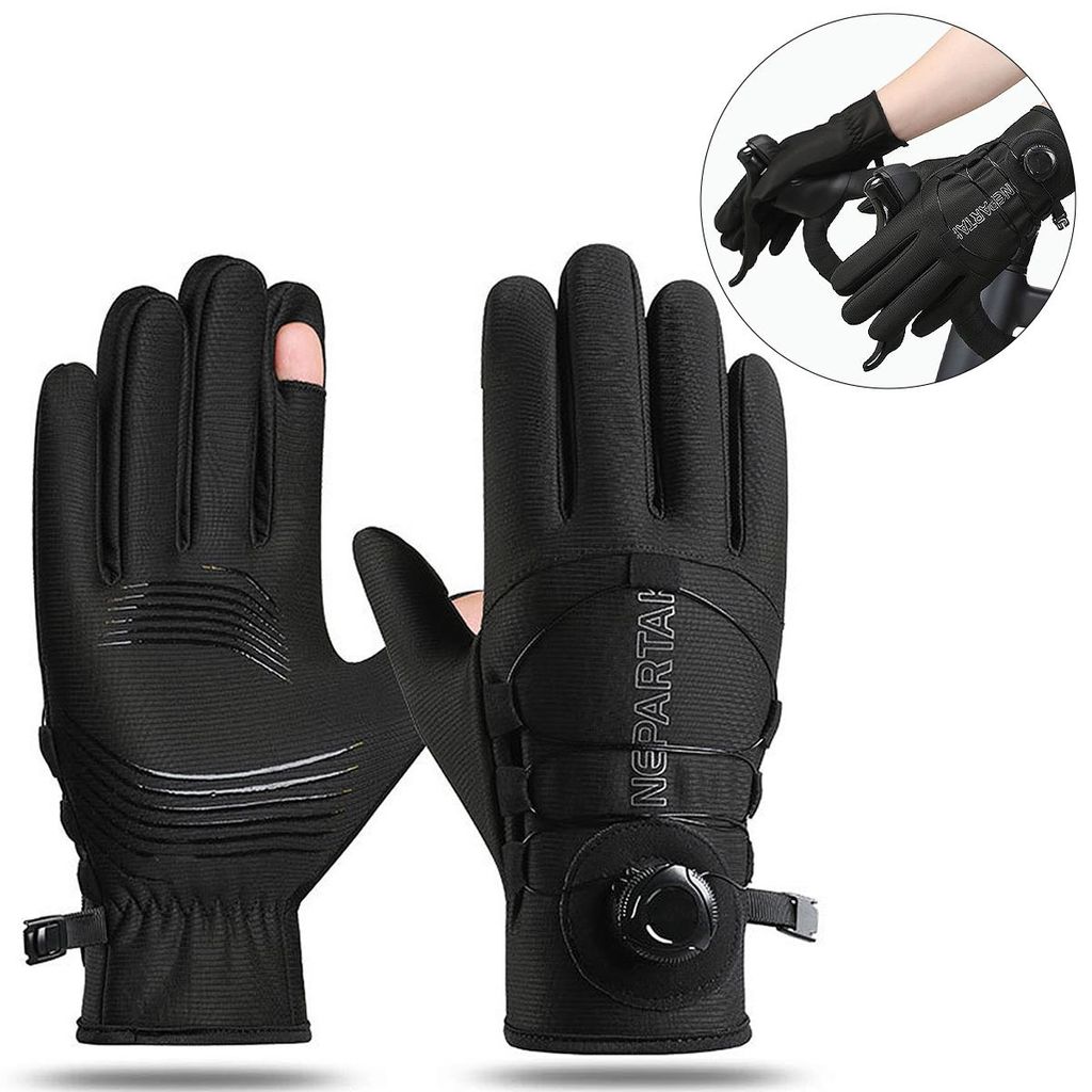 Fahrradhandschuhe Unisex mit Touchscreen-kompatiblen Fingerspitzen, verbesserter Griff, ideal für Outdoor-Aktivitäten