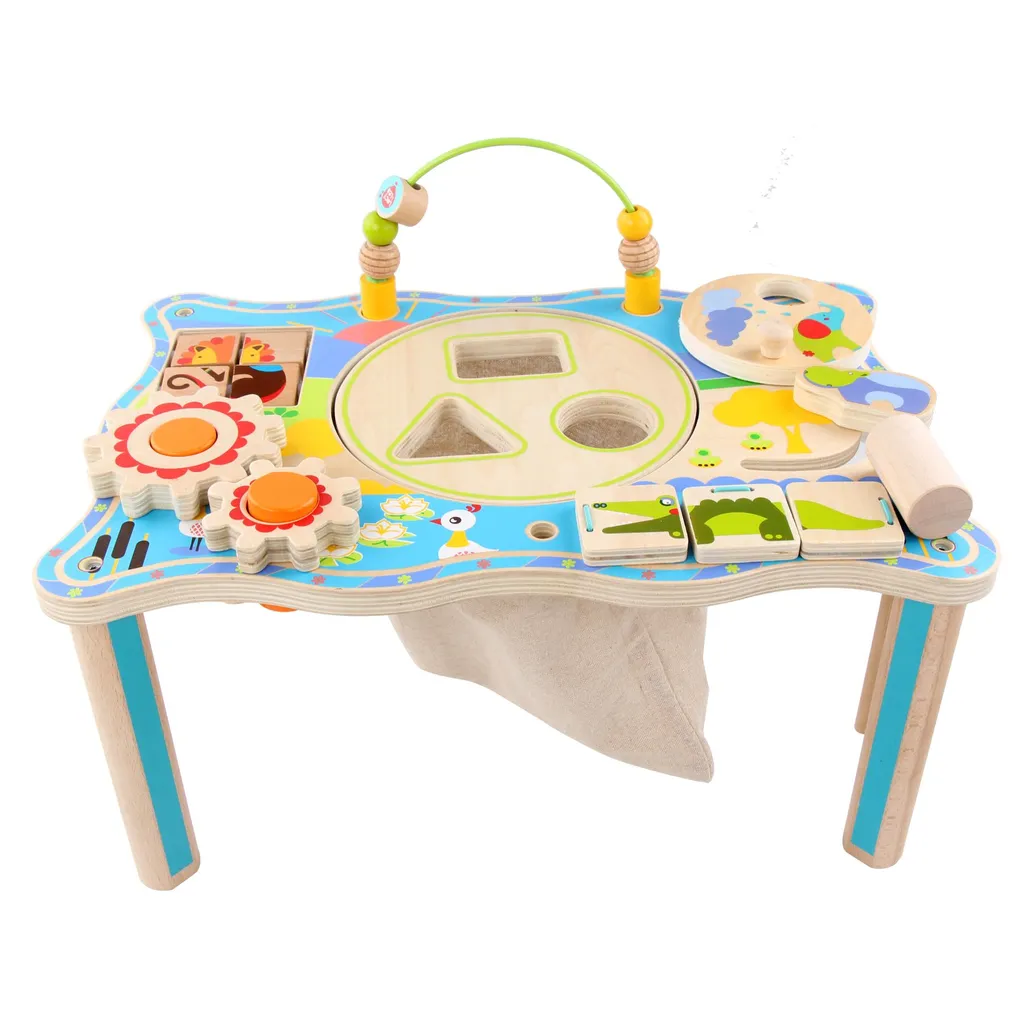Table d'éveil multifonctionnelle en bois Expédition jungle Lucy & Leo - 6