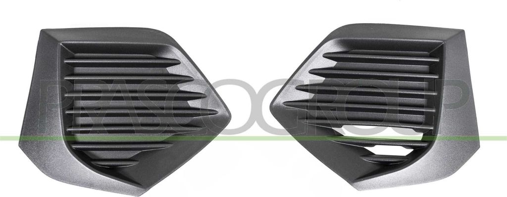 PRASCO Lüftungsgitter Grill Stoßfänger passend für PEUGEOT 2008 II (U) Schwarz