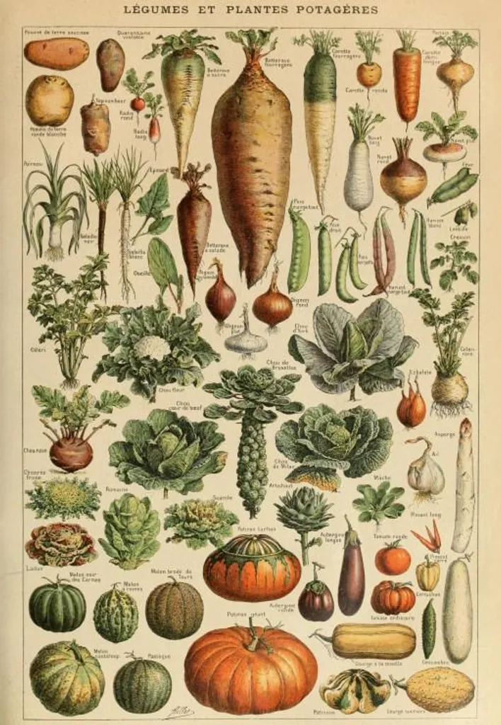 Puzzle éducatif Légumes et plantes Grafika 1000 pièces illustré et précis