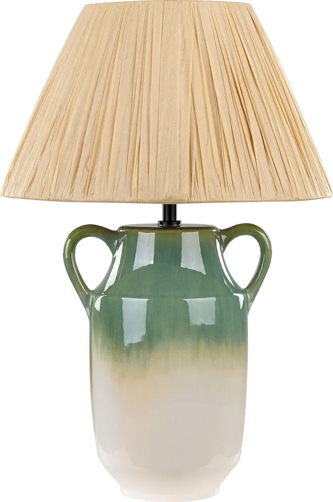 Luminaire de salon design céramique verte 53 cm pour ambiance chaleureuse