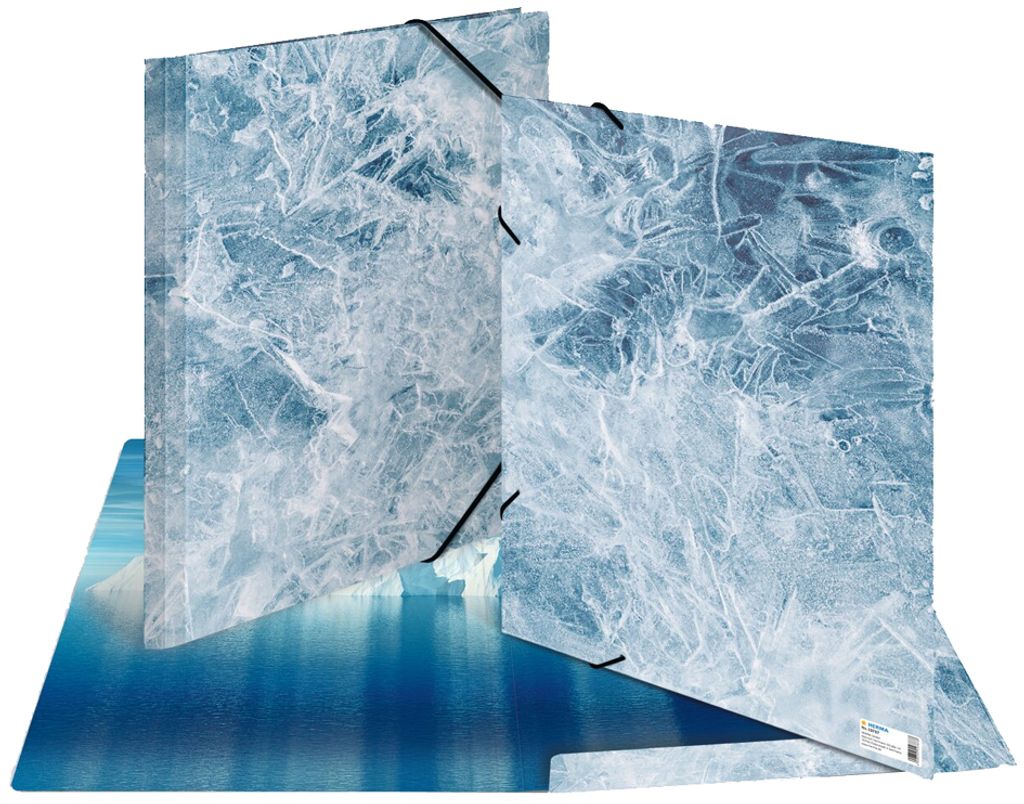 HERMA Eckspannermappe "Nature" DIN A3 Karton Ice