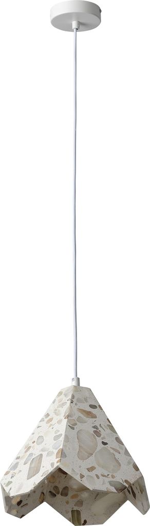 OSRAM Decor Gleam Pendelleuchte Flower E27 Weiß, Terrazzo, Metall, hochwertige Optik, für Wohn- und Esszimmer