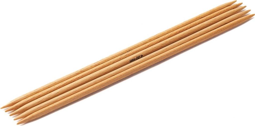 Lana Grossa - Strumpfstricknadel Holz Buche 20cm 4.0mm Produktbild 