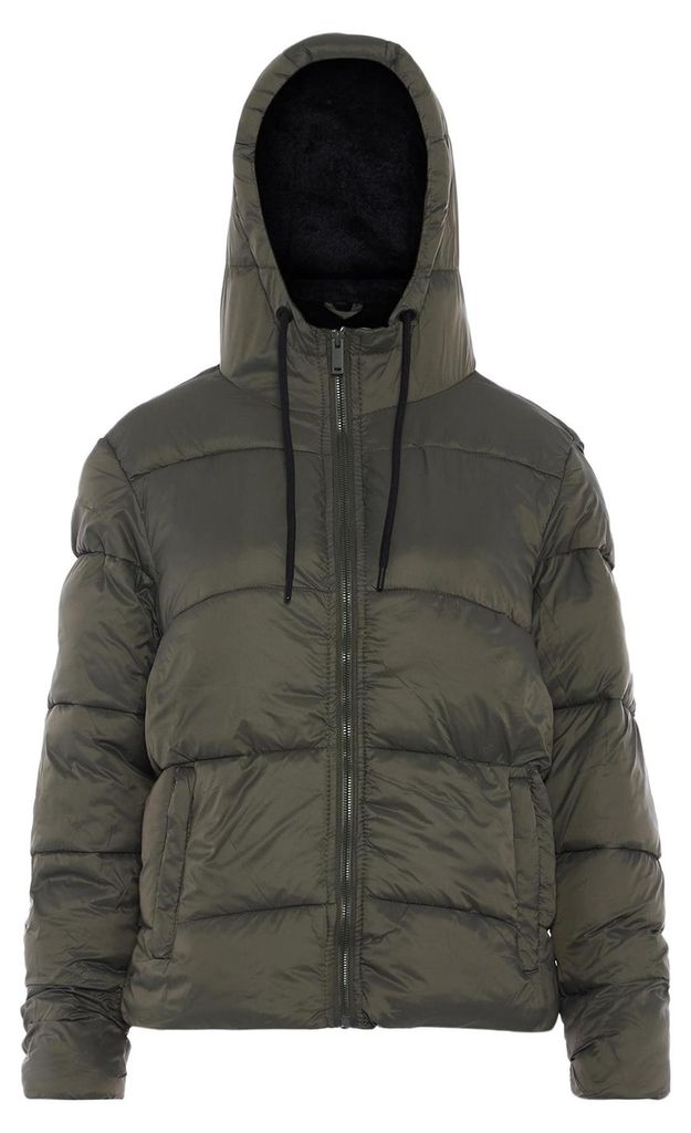 CALEY  Damen Wattierte Winterjacke - Grün, S Produktbild 