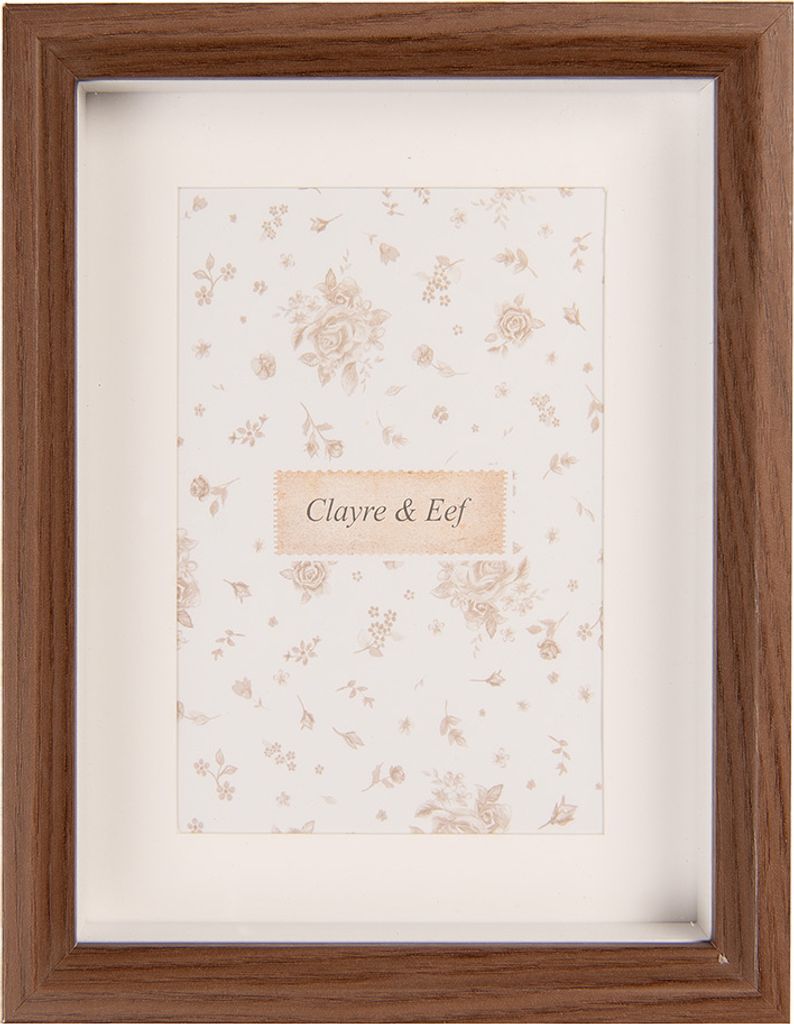 Clayre & Eef Bilderrahmen 15x20 cm Braun MDF