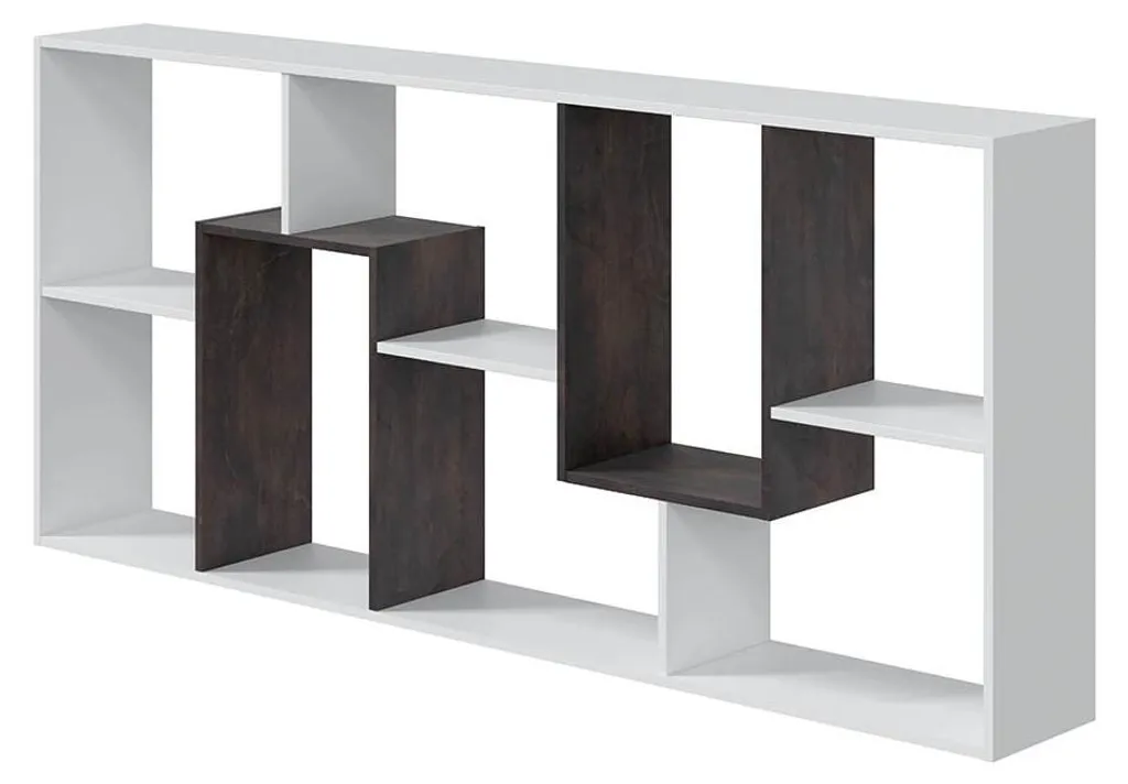 CALICOSY Bibliothèque Réversible 8 Cases Kawa H180 cm Coloris Chêne - 3