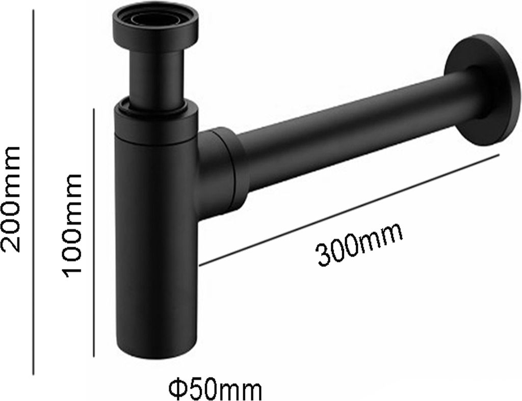 2er Set Siphon Ablaufgarnitur & Ablaufgarnitur mit Überlauf Produktbild 6