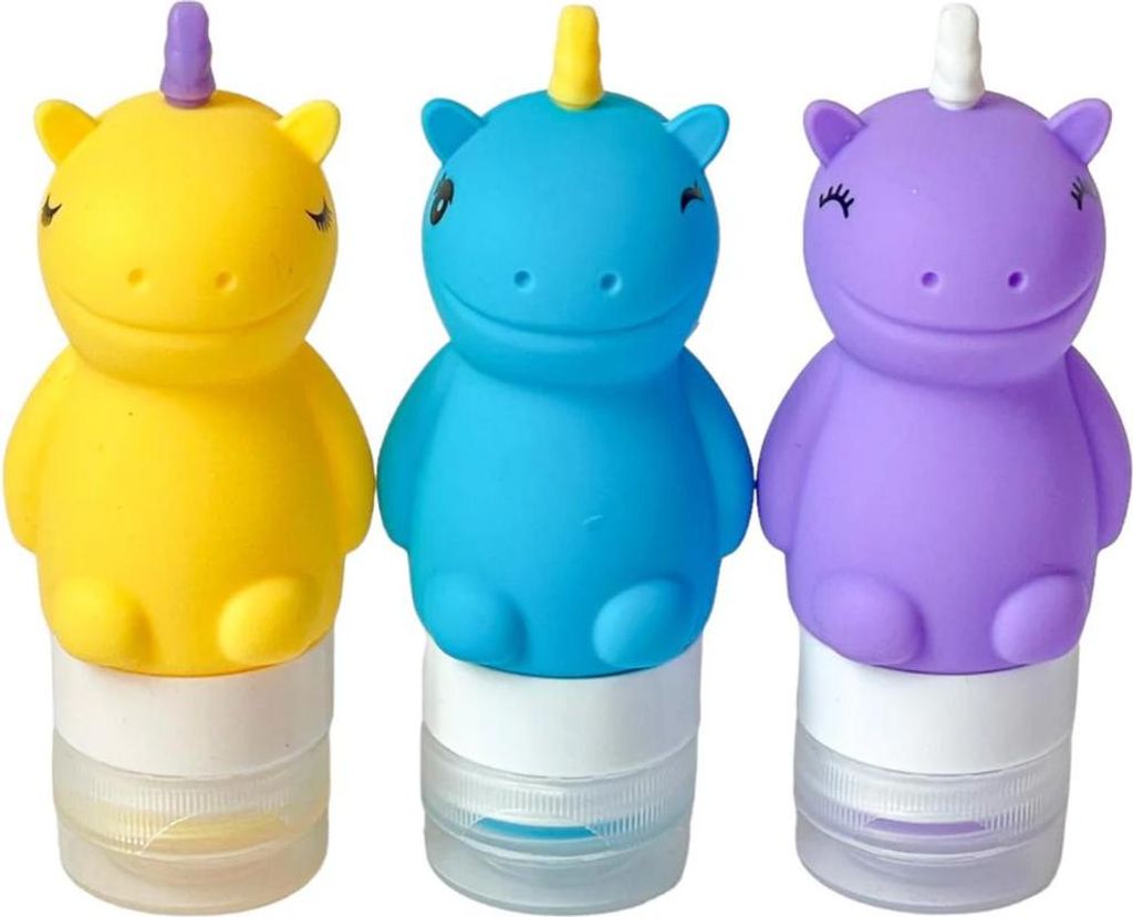 Yumbox dávkovací lahvičky do svačinového boxu 3 ks – Unicorn