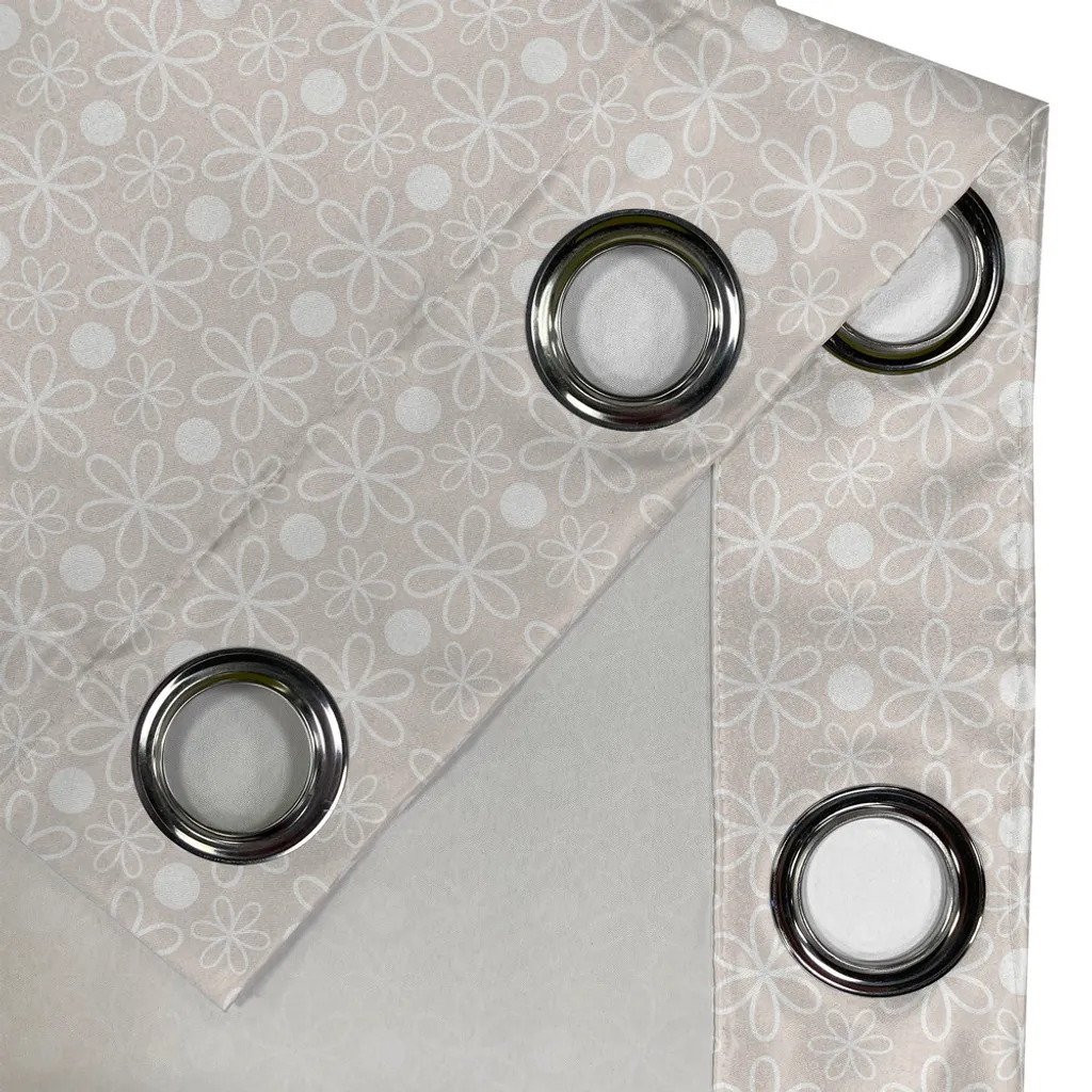 Abakuhaus Set Tende Fiori e Pois Malva 280x175 - Qualità Microfibra - 2
