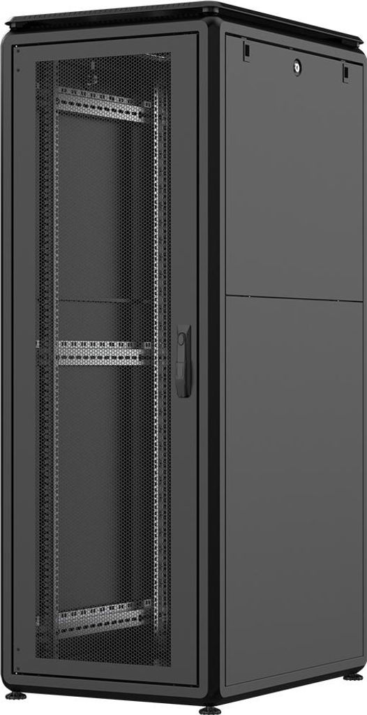 Rockstable 32HE 19 Zoll 600x800x1583mm (BxTxH) Serverschrank | Netzwerkschrank perforierte Tür - Premium Line