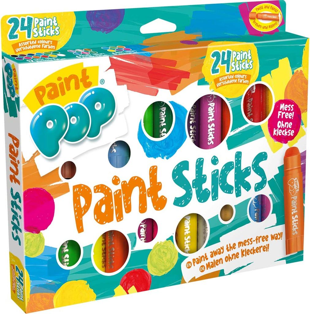Paint Pop: Paint Sticks 24-Pack (klassische Farben) Produktbild 