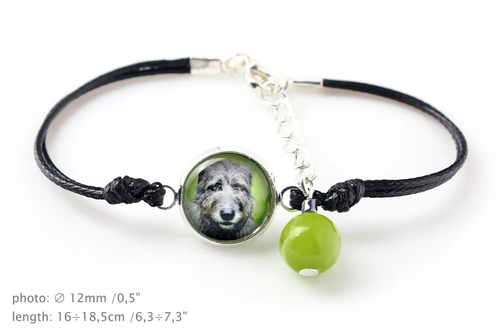 Bracciale Personalizzabile Irish Wolfhound: Gioiello per Dog Lover - 2