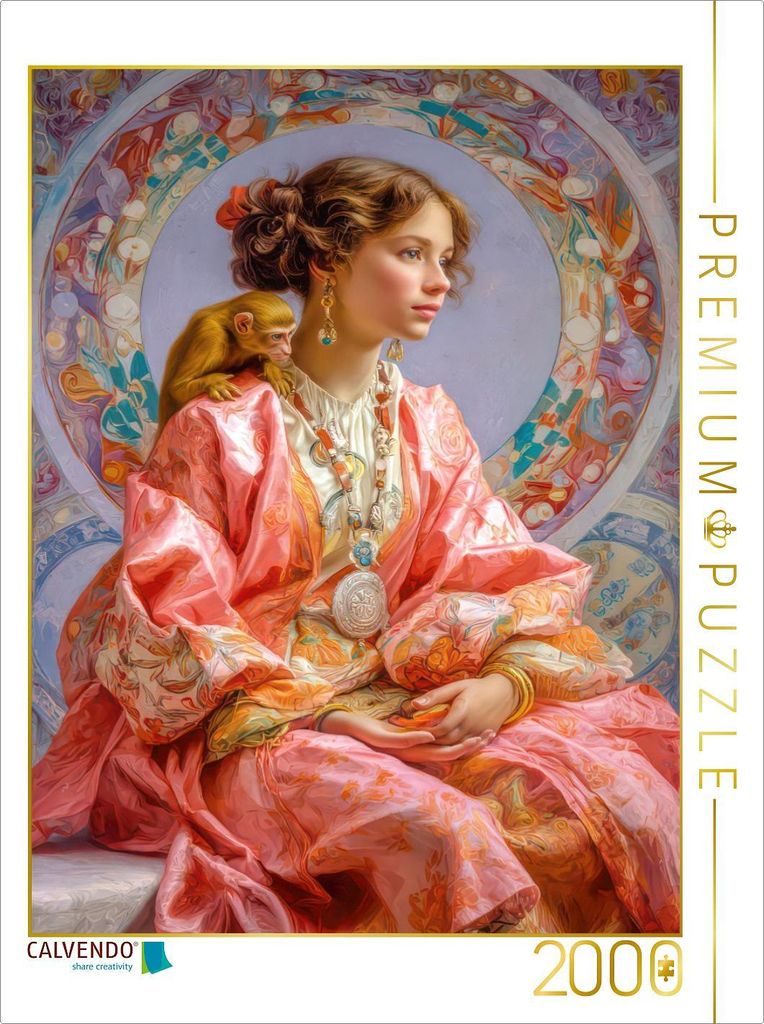 CALVENDO Puzzle Sinnliche Schönheit des Jugendstils | 2000 Teile Lege-Größe 90x67cm Foto-Puzzle für glückliche Stunden