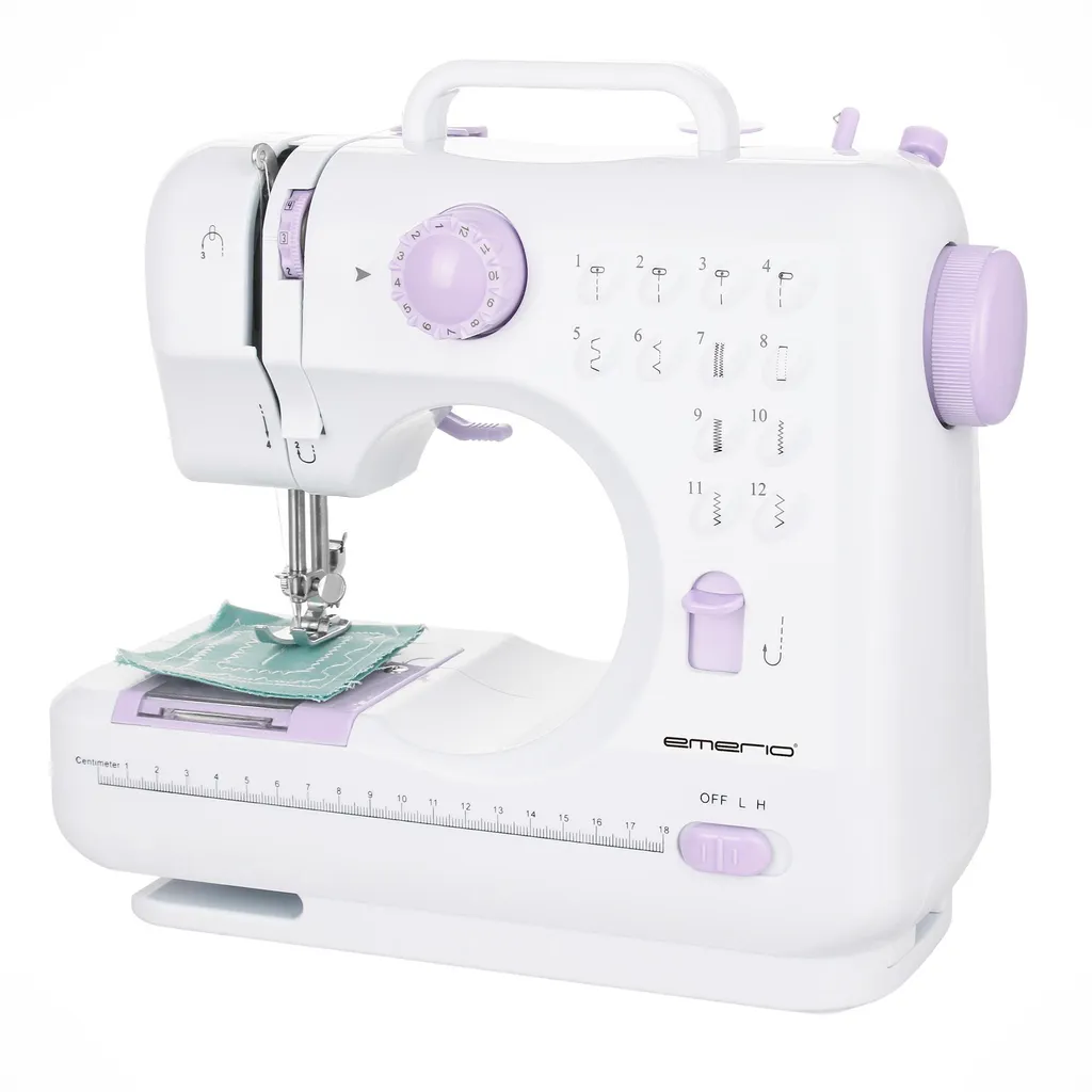 Machine à coudre pour débutant Emerio 12 points pour retouches DIY