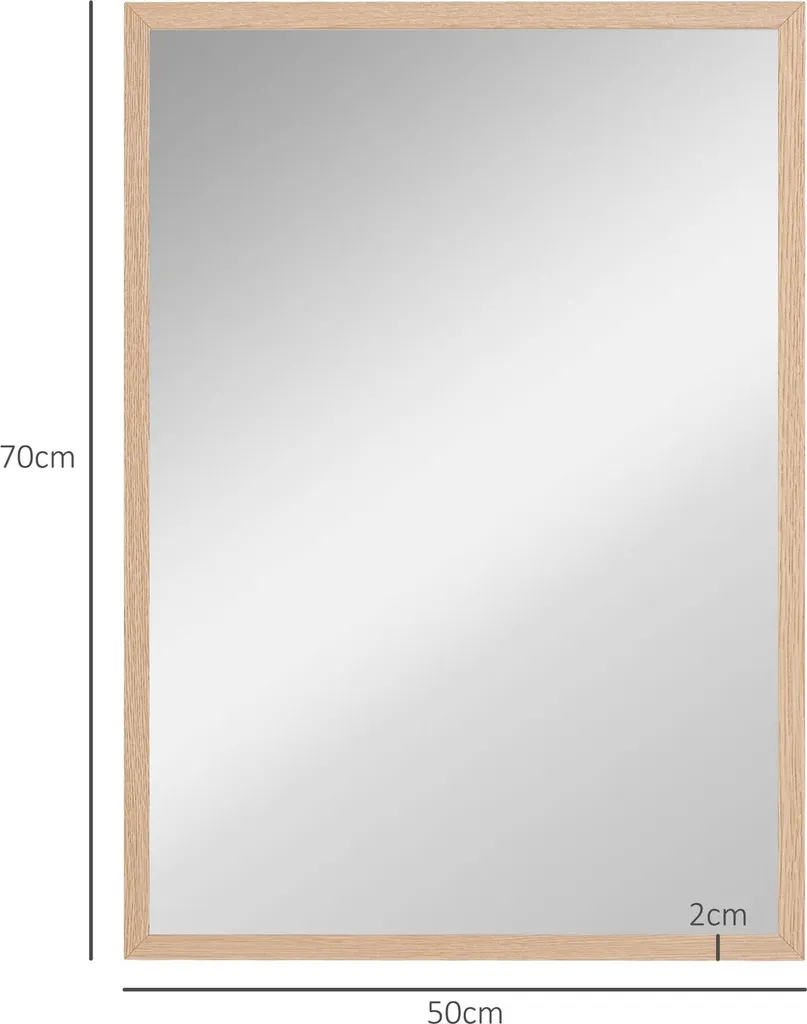 Miroir de chambre mural 50x70 cm pour agrandir l'espace et décorer - 3