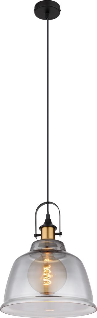 Globo Lighting Hängeleuchte Metall schwarz, 1x E27