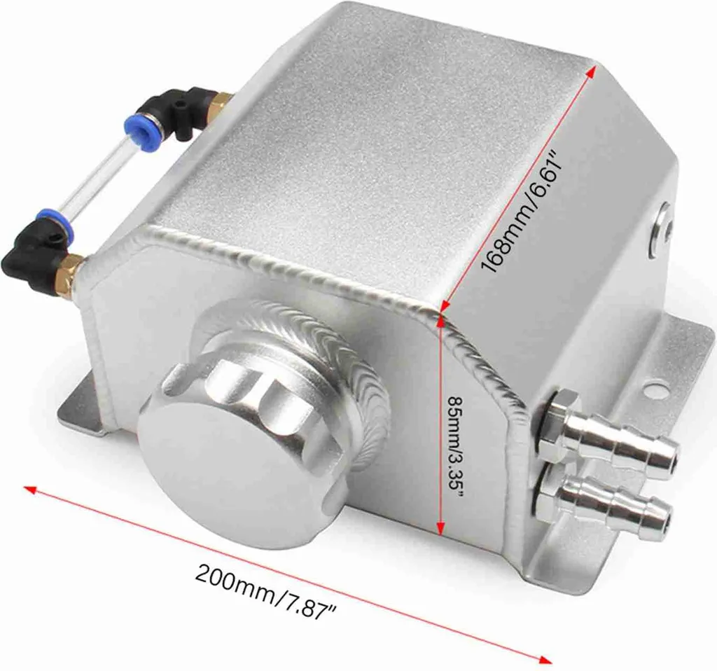 Réservoir d'expansion universel pour voiture 2L aluminium circuit d'huile