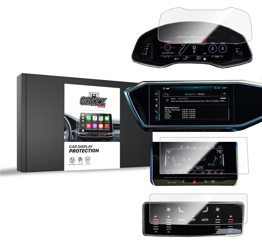 Keramische Autodisplayfolie 4in1 für Audi A7 C8 4w1 Produktbild 