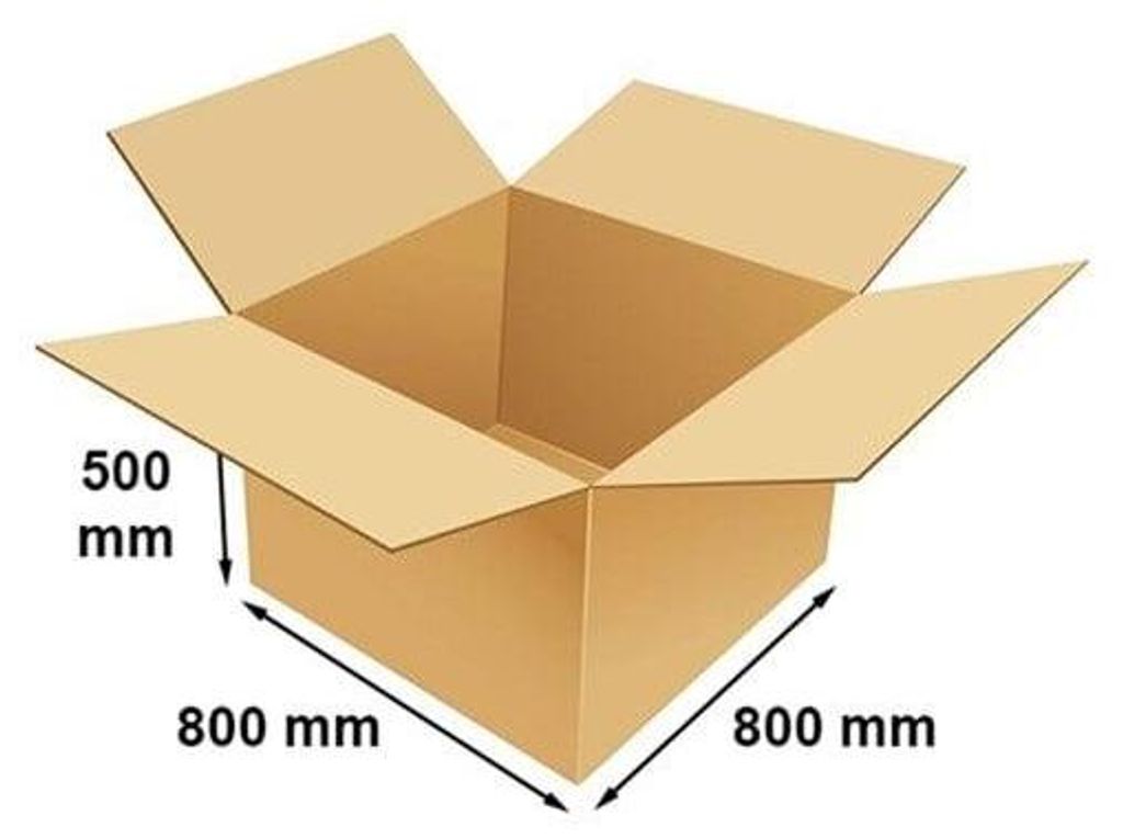 Karton Klapowy Pudełko Kartonowe 800x800x500mm 5w BC650 Zdjęcie produktu 