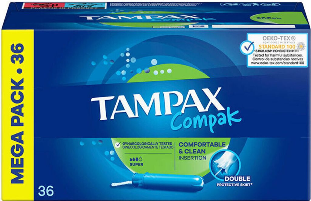 Tampax Compak Tampone Super 36 U Immagine del prodotto 
