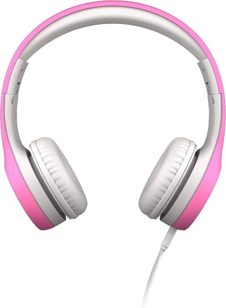 LORELEI S9 Cuffie Cablate Per Bambini Con Microfono - On-Ear Pieghevoli Leggere Jack 3.5mm Per Scuola, Tablet, PC - Rosa Perlato