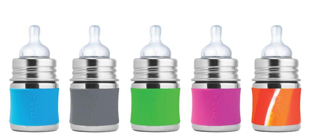Pura Kiki Babyflasche mit Sauger, Edelstahl Sleeve Hülle, Produktbild 