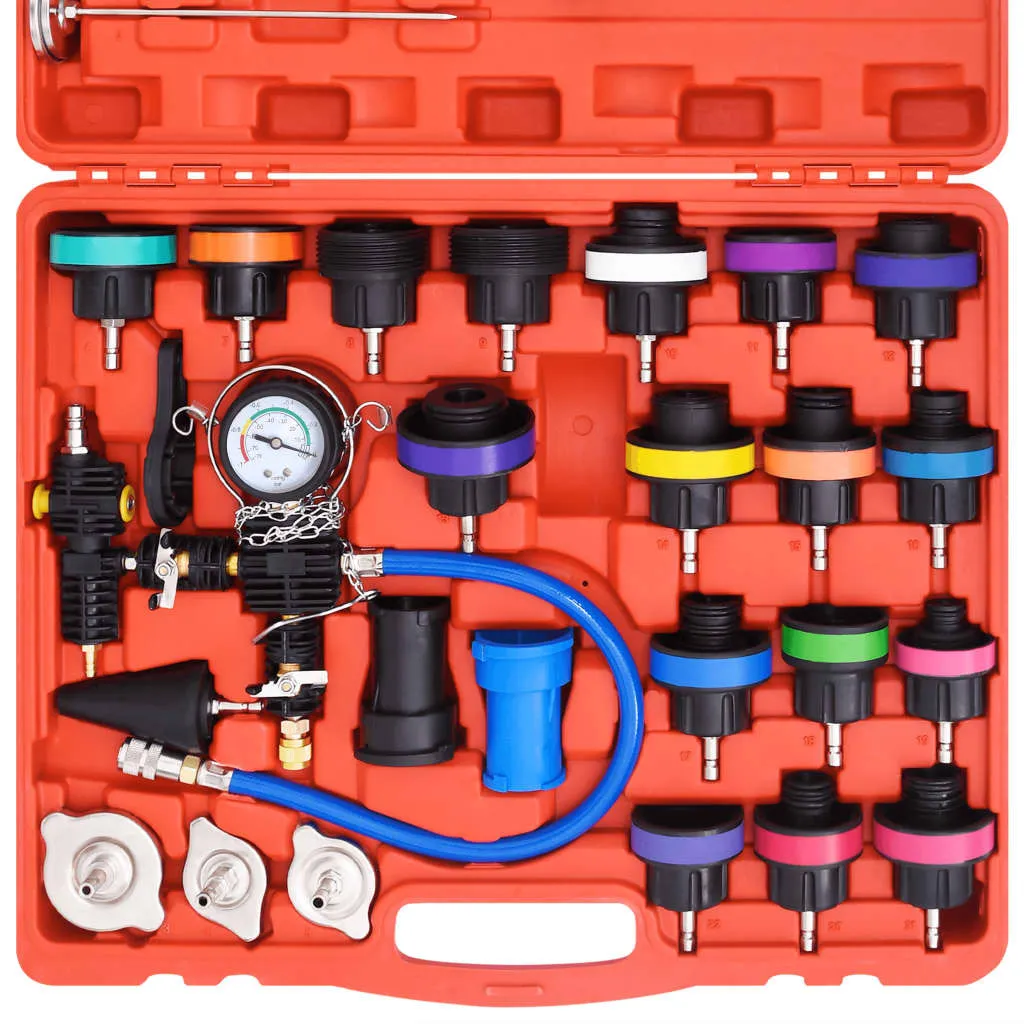 Testeur de pression vidaXL 28 pièces avec manomètre de haute précision - 4