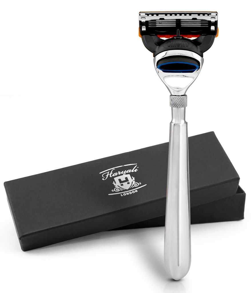 Nassrasierer Leichter 5-Klingen-Herrenrasierer, Körper- und Gesichtsrasierer Pack, 5-Klingen-Rasierer aus hochwertigem Edelstahl., Abwaschbarer