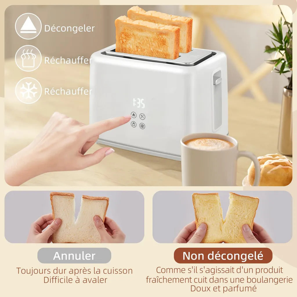 Pack Petit-Déjeuner Bouilloire Rapide et Grille-pain Polyvalent - 4