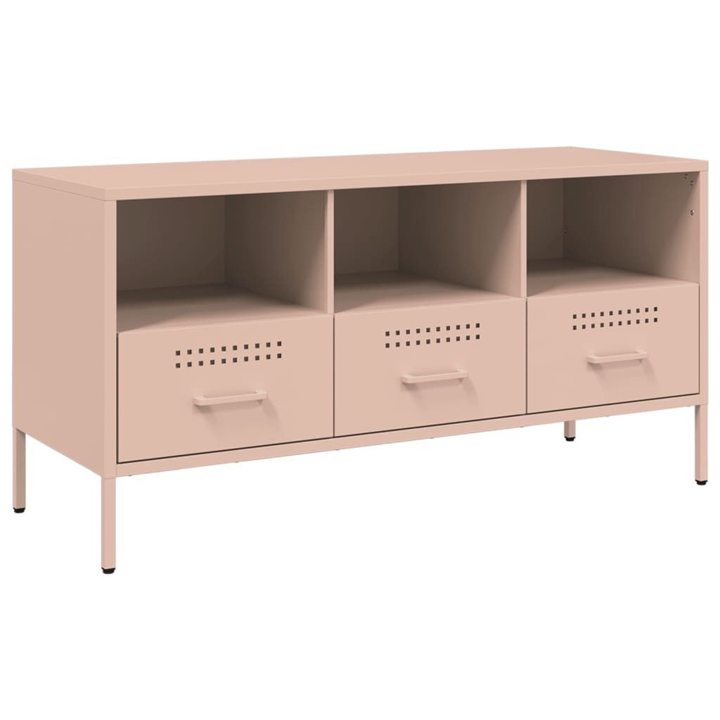 SYFAX TV-Schrank Rosa 100,5x39x50,5 cm Stahl