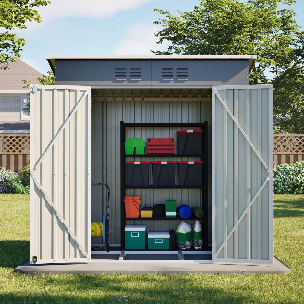 Geräteschuppen Gerätehaus Metall Gartenhaus Lagerschuppen Produktbild 